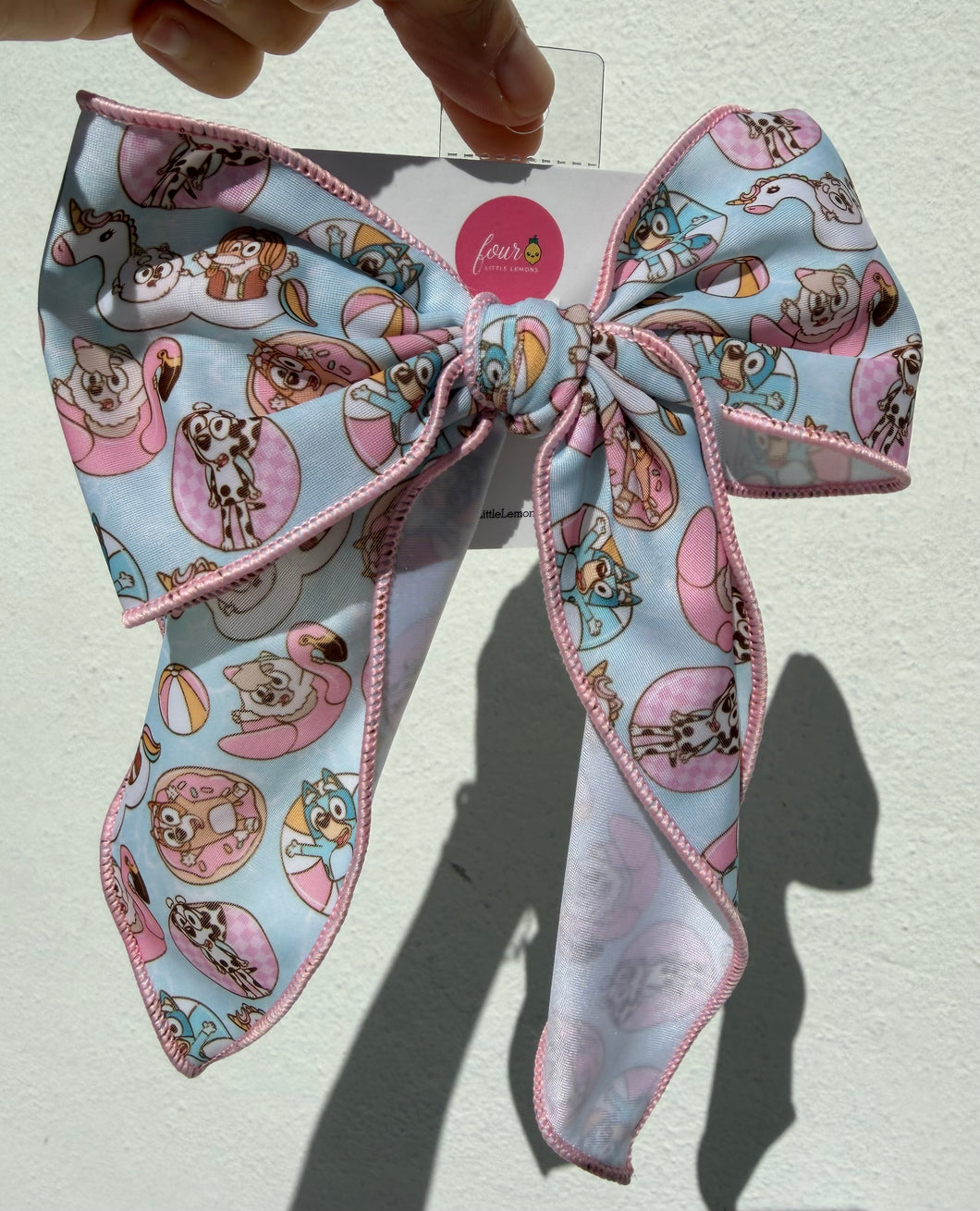 Blue Dog Swim Bow