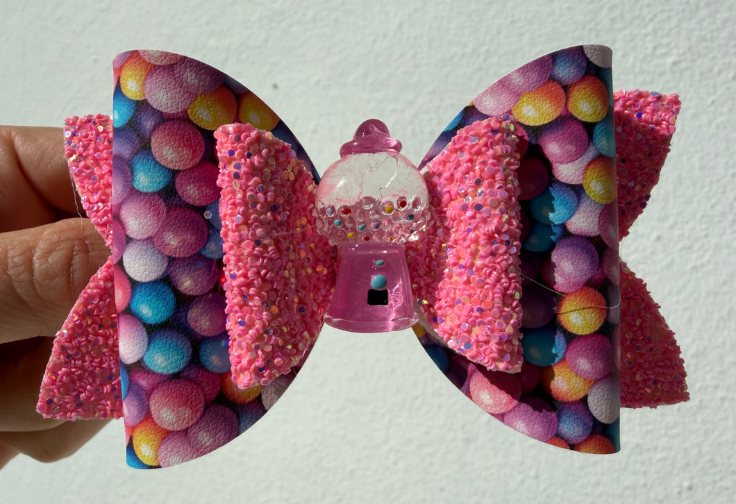 Pink Bubble Gum Bow