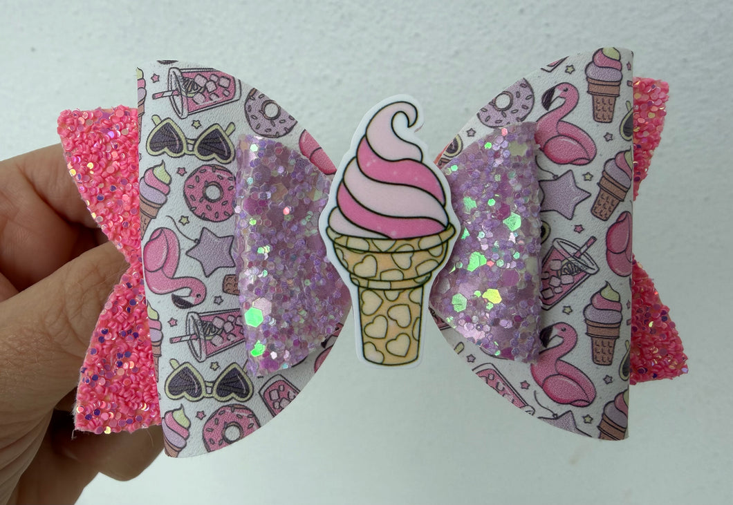 Rainbow Ice Cream Bow